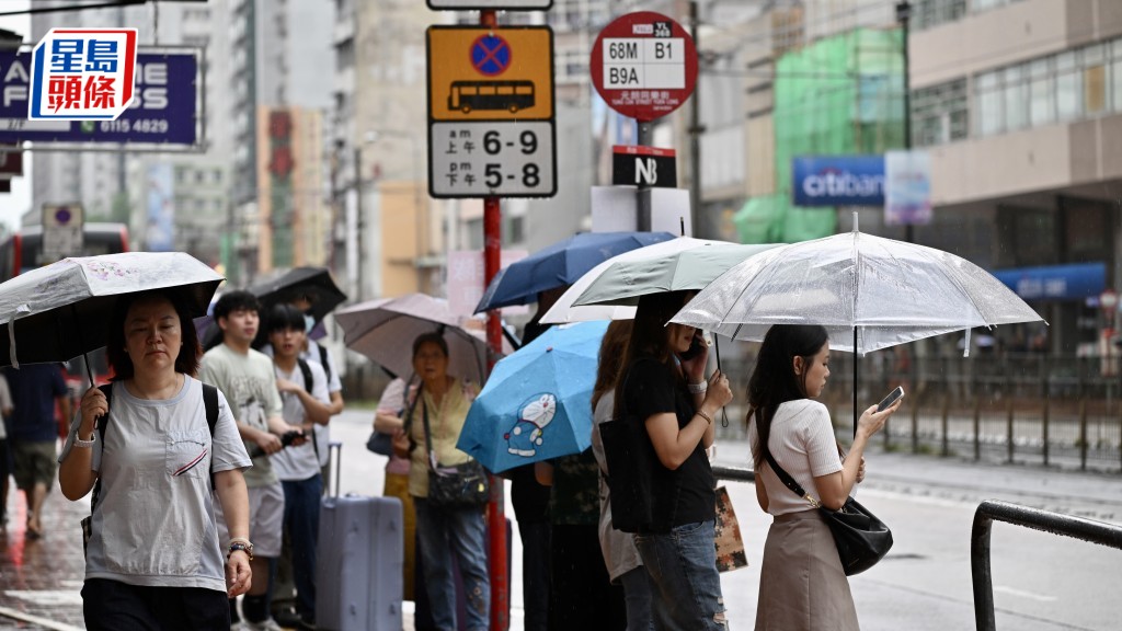 天文台預料本港今明續有驟雨及雷暴 拆解三發紅色暴雨警告信號原因