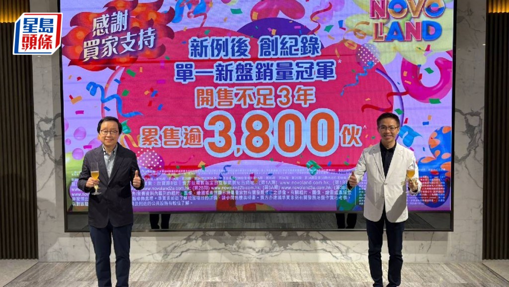 NOVO LAND 3A期發售即日沽109伙 新地料續「月月有樓賣」