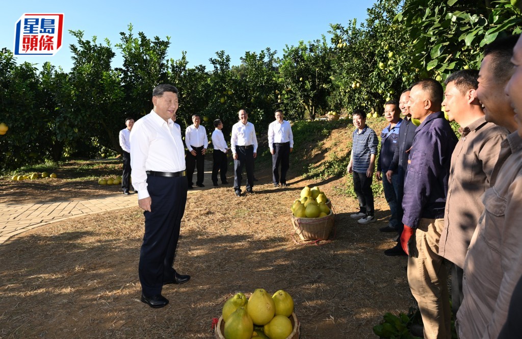 習近平在廣東省梅州市考察調研。 新華社