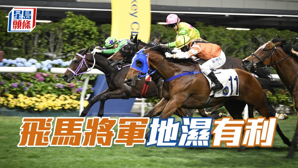 「飛馬將軍」細小馬用見習生減磅加上天氣問題令草地偏濕，大大提高機會。