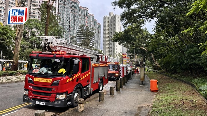 消防員到場救援。梁國峰攝