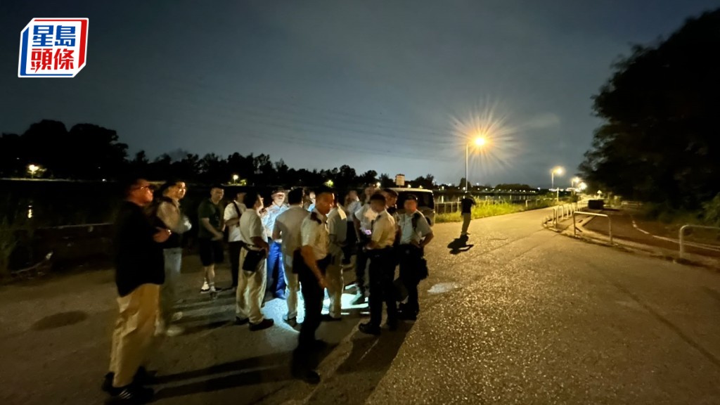 元朗狗咬死人｜持盾警再夥漁護赴壆圍南路一帶捉狗 兩日內第三次