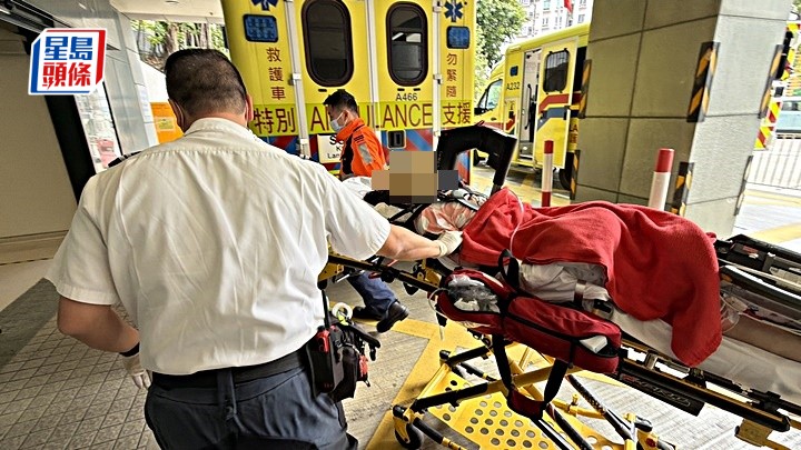 女事主送院搶救。梁國峰攝