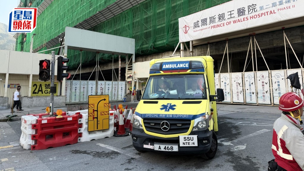 威院地盤工傷 31歲男工重創浴血命危 疑升降台移動致頭部夾困橫樑