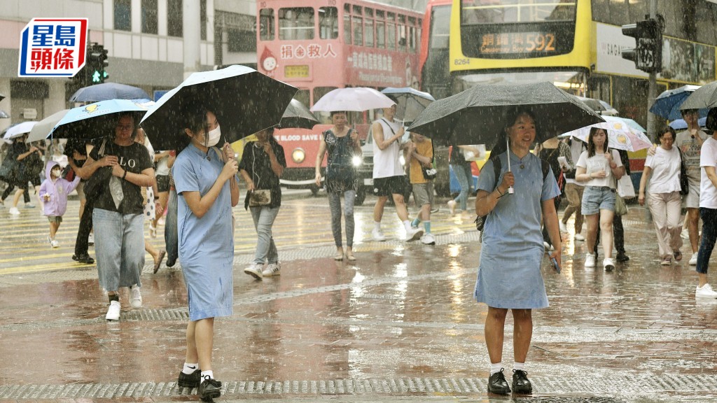 天氣｜ 未來一兩日有大驟雨及狂風雷暴  預料兩日累積雨量可達200毫米