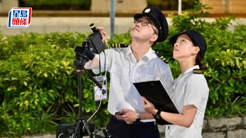 食環署應用配備紅外線夜視錄像功能的冷氣機滴水調查系統。資料圖片