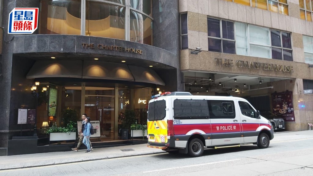 警員到場調查。曾志恒攝