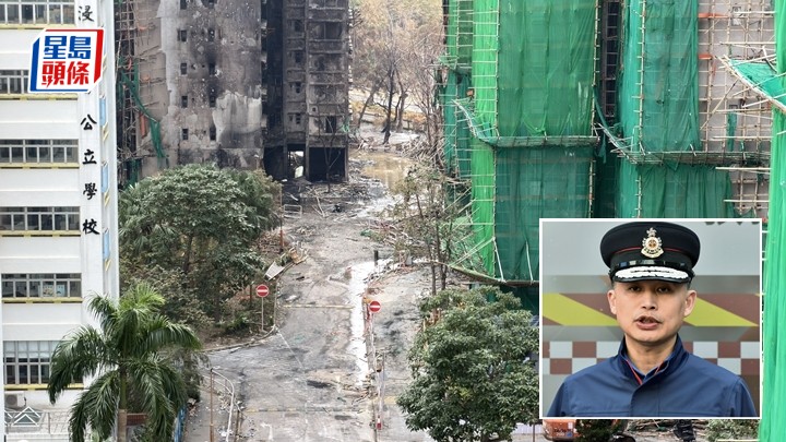 消防處初步確定宏福苑大火的起火點位於宏昌閣一樓和二樓中間的棚架。梁國峰攝