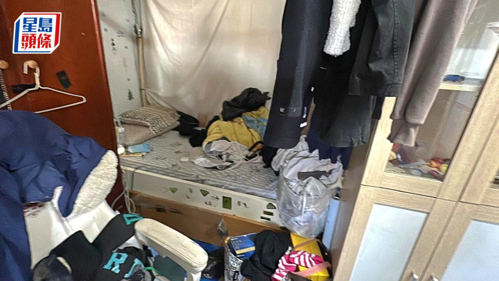 死者住所的床位。楊偉亨攝