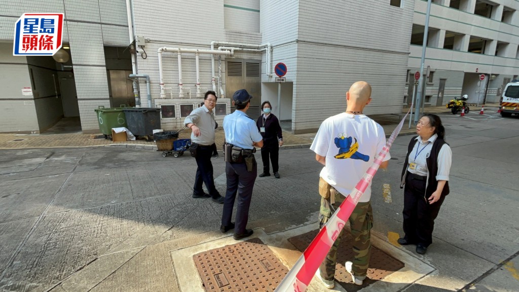 男子墮樓重創送院搶救。林思明攝