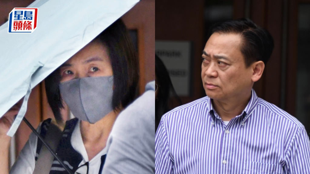 江祥發（右）及張若蘭（左）同被控詐騙及洗黑錢3罪。何君健攝