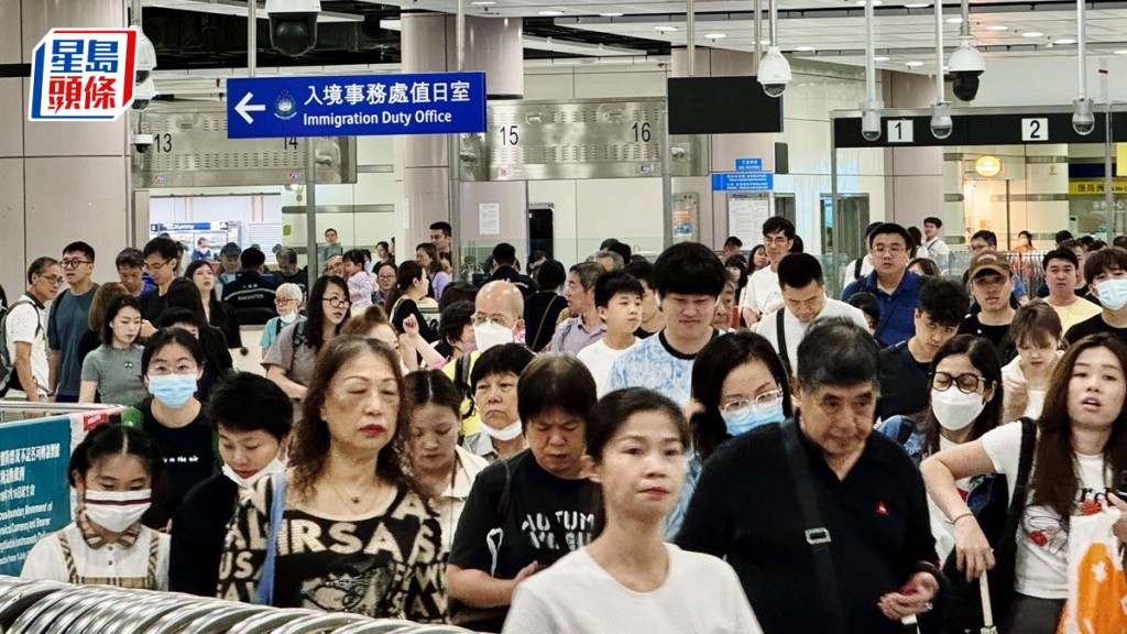 回歸假長周末 港人累計逾163萬人次離境 近125萬人次北上。資料圖片
