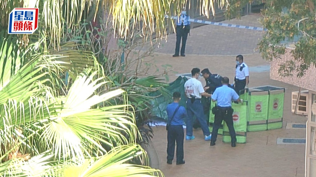 女子墮樓當場不治。楊偉亨攝