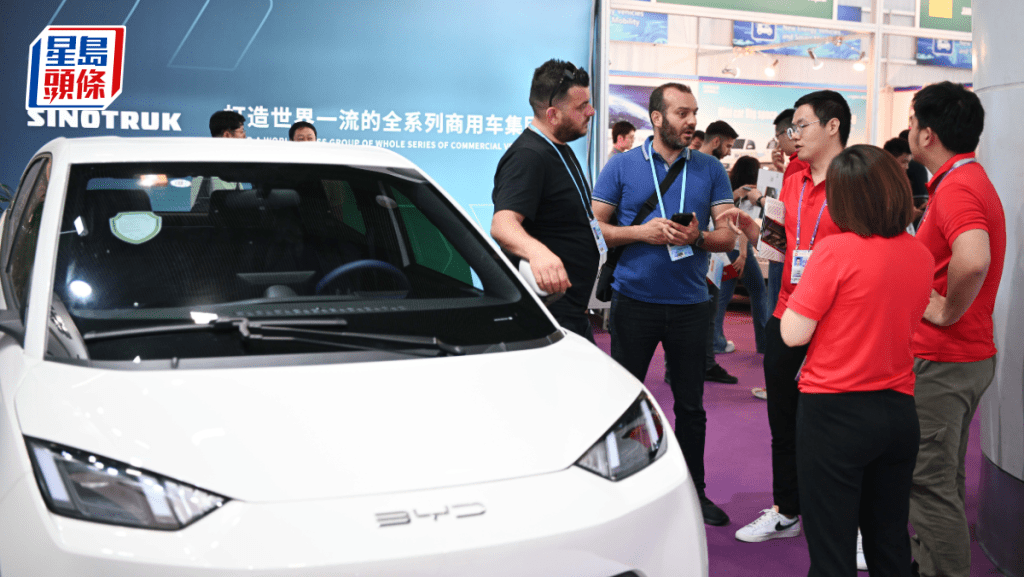 歐盟新關稅影響浮現 中國電動車在歐銷量按月跌45%。