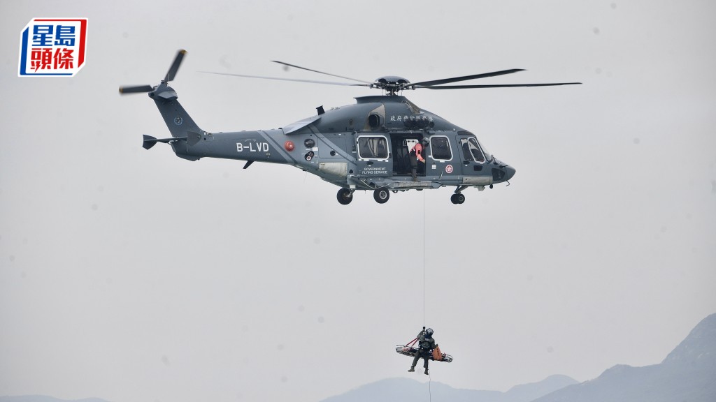 民航处联同解放军驻港部队及多部门 大屿山海域举行空难搜救联合演练 加强跨部门应变能力