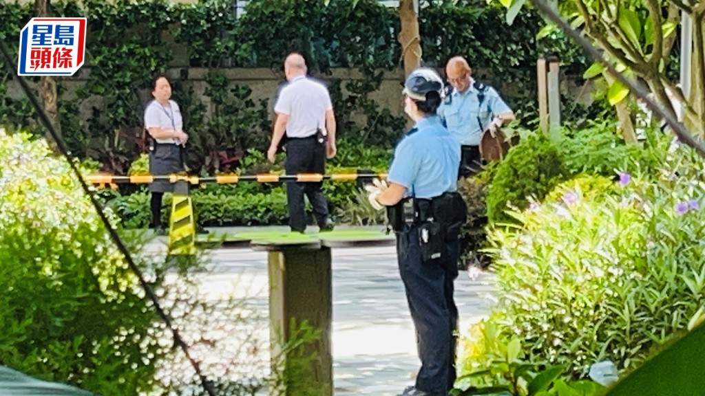 警員到場調查。蔡楚輝攝