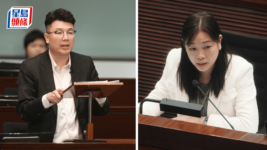 民建聯現任議員劉國勳（左）與郭玲麗（右）放棄競逐連任。資料圖片