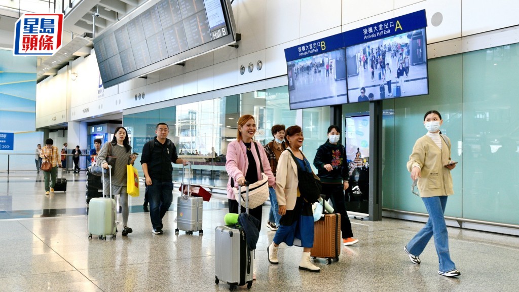 香港國際機場去年全年客運量錄得雙位數增長，共接待6100萬人次旅客。資料圖片