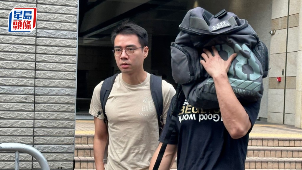 兩名申索人左起練韋銘及洪旭輝。黃巧兒攝