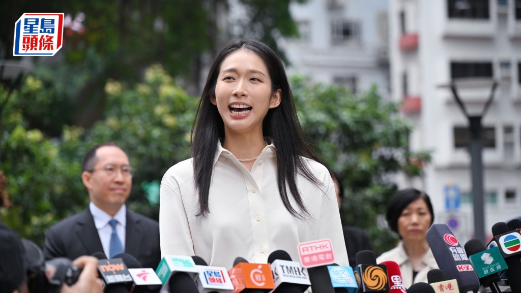 「微笑劍后」江旻憓參選立法會旅遊界別選舉。資料圖片