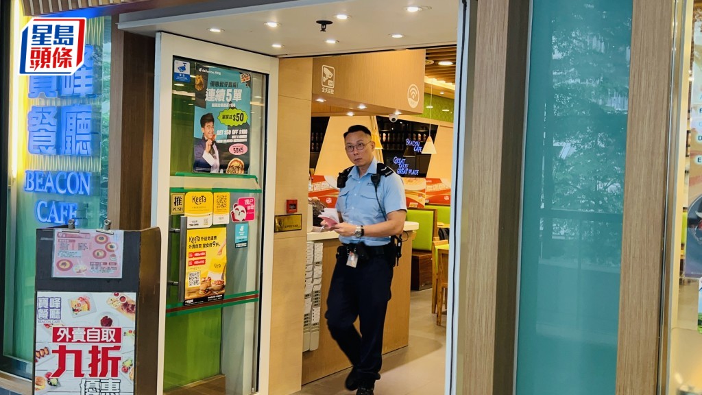 警員到場調查。蔡楚輝攝