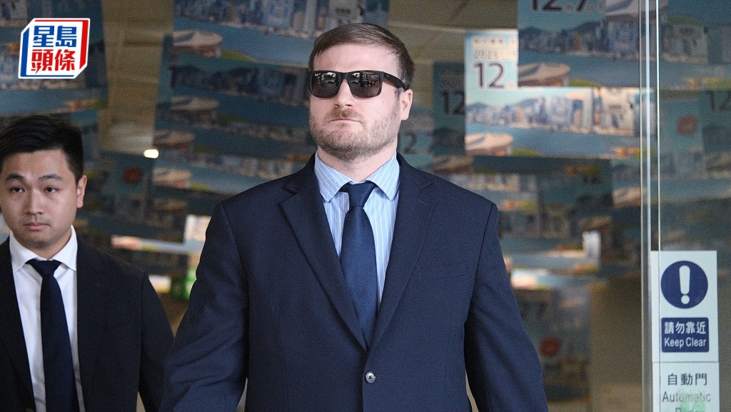 Thomas Frazer Harding（太陽鏡）遭辯方質疑專家資格。陳浩元攝