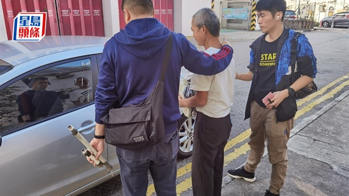 警方拘捕一名涉嫌盜竊的無業漢。警方提供
