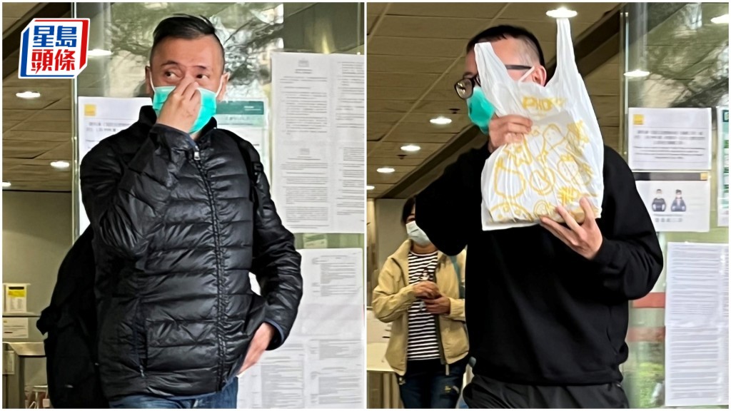 左起蔡騰毅和丁實勲暴動罪成,分別判監4年半及4年1個月。資料圖片
