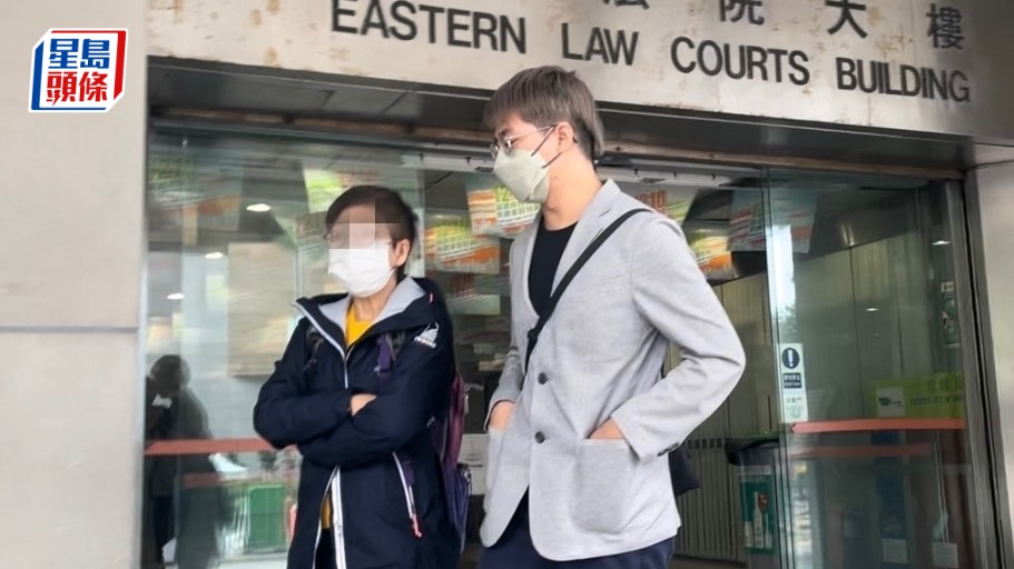 被告謝浩楠(右)於中學內四度向女學生摸臀,背景報告指他毫無悔意,考慮後決定判被告入獄3個月。資料圖片