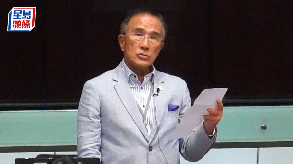 實政圓桌立法會議員田北辰於食物安全及環境衞生事務委員會上向環境局局長謝展寰提出3個問題。資料圖片