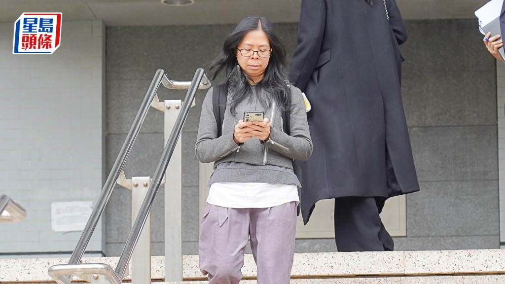 被告劉穗娥被控一項披露受調查人身份等資料罪。葉偉豪攝