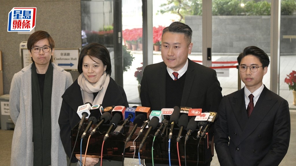 有候任區議員指夏寶龍講話強調團結各界。陳浩元攝