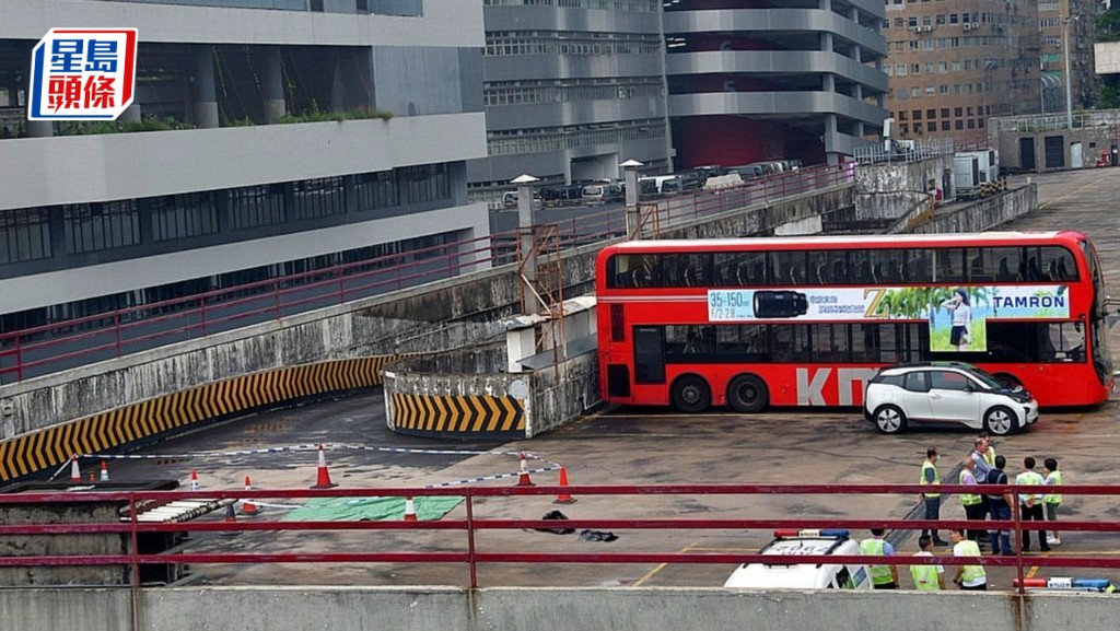 事發於2023年9月清晨九龍灣車廠天台。資料圖片