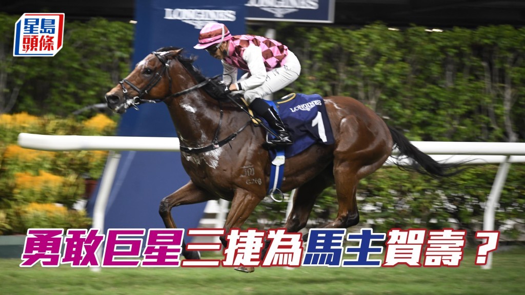 周三「勇敢巨星」出賽,如果馬兒今場再有好成績,可為馬主林建康生日賀壽。