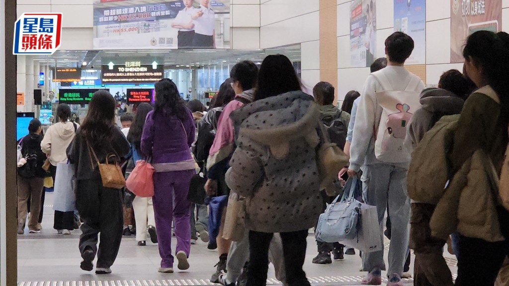 除夕夜及元旦日，市民和遊客經各口岸穿梭兩地。資料圖片