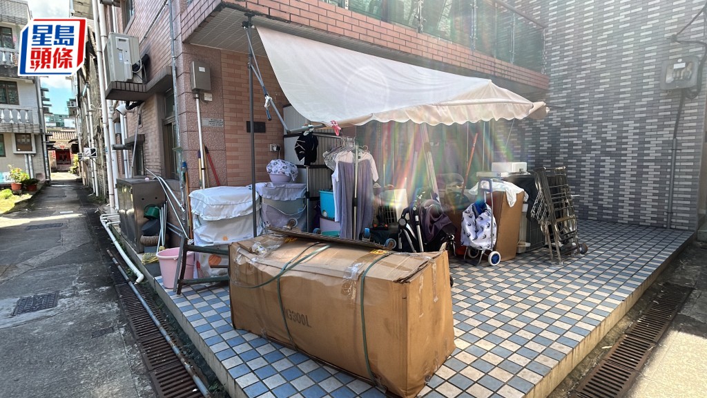 死者與妻子及兩年幼子女租住粉嶺一村屋。林思明攝
