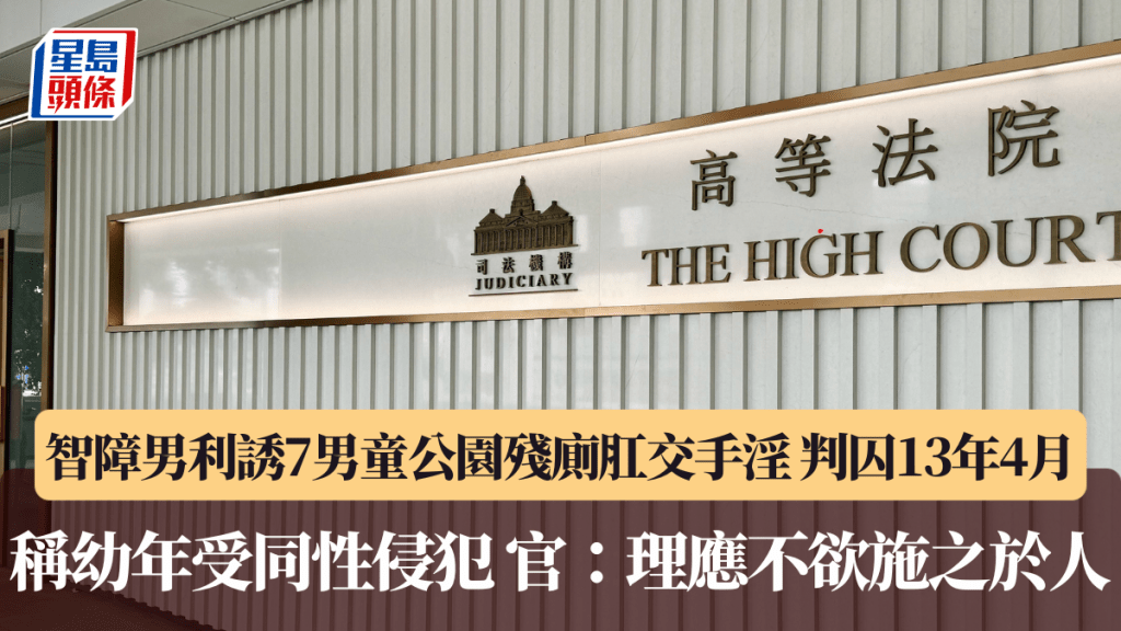被告趙家興承認利誘7男童公廁內性侵兼拍片，在高院被判囚13年4個月。