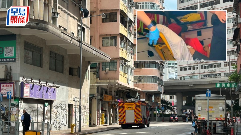 住宅單位風筒冒煙，男住戶不適送院。蔡楚輝攝