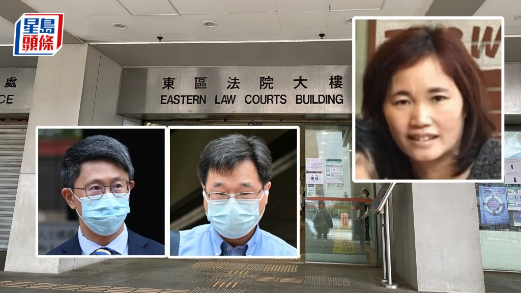 左起醫生林治崑及陳小劍獲撤誤殺罪後申請訟費,今日遭東區法院拒絕,右上圖為鄧桂思。資料圖片