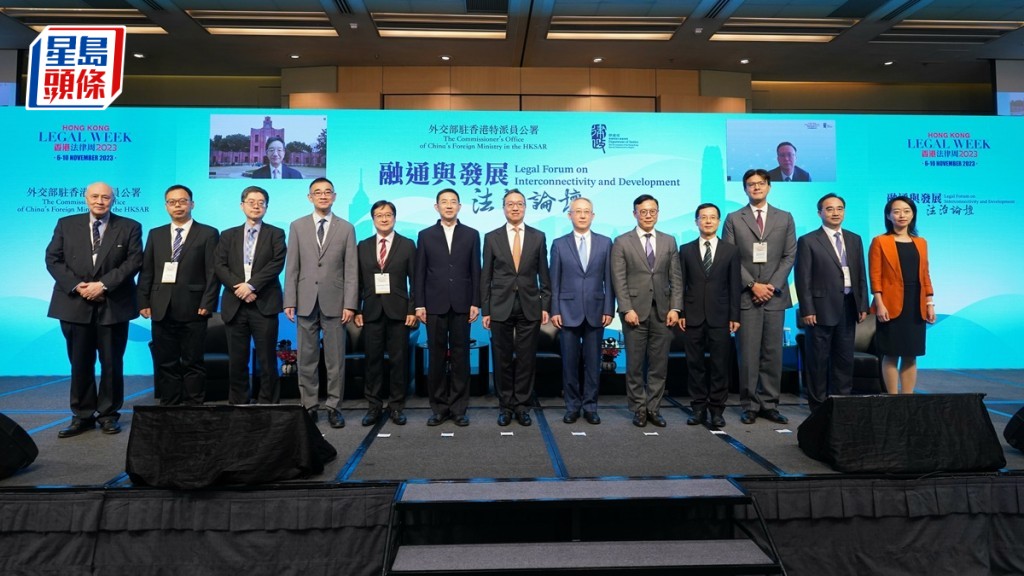 法律周2023踏入第二天，專題研討會探討制裁等涉外風險挑戰。葉偉豪攝