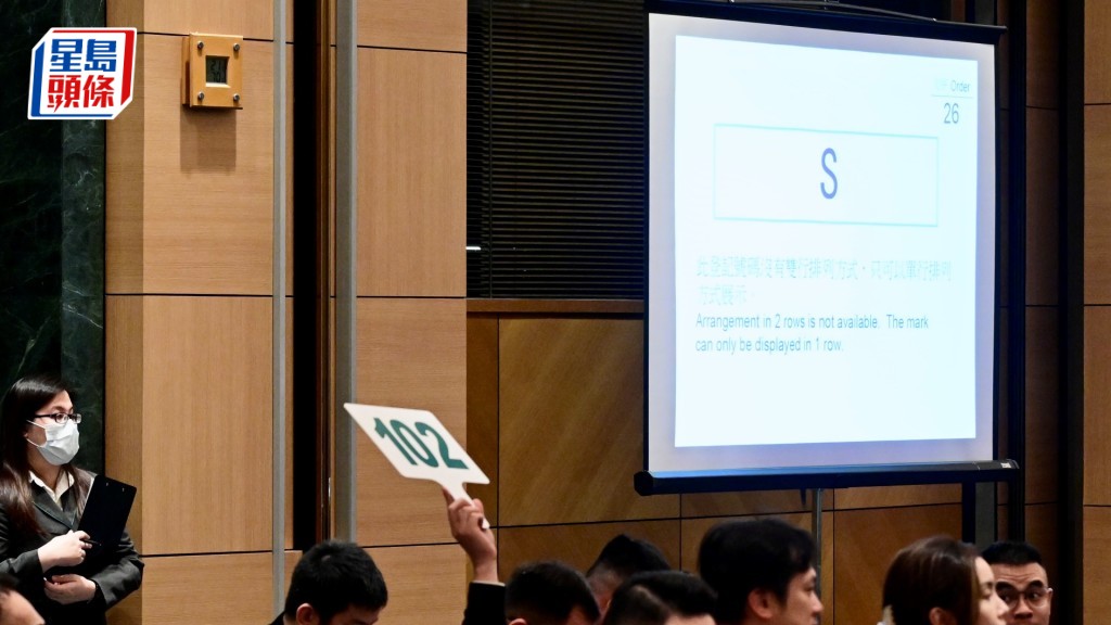 單字英文「S」,最終以1420萬元成交。劉駿軒攝