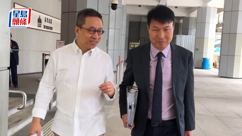 潘焯鴻(左)的代表律師梁家樂(右)因三度忽視法庭指示,被法庭下令支付訟費4500元。劉曉曦攝