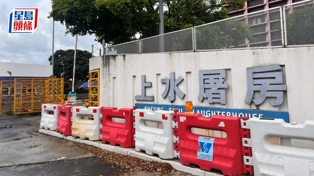 上水屠房工人墮出車外昏迷送院。梁國峰攝