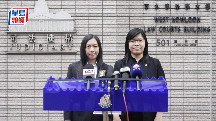 財富情報及調查科督察陳旭瀅 （左）及高級督察申文燕