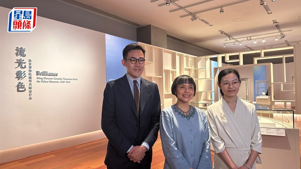 香港故宮專題展「流光彰色」7.10起對外開放 展出106件明代陶瓷珍品。黃鈺鈞攝