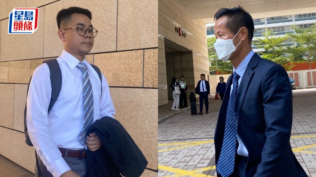 證人丘威強(左)及證人李應然(右)。蘇芷榆攝