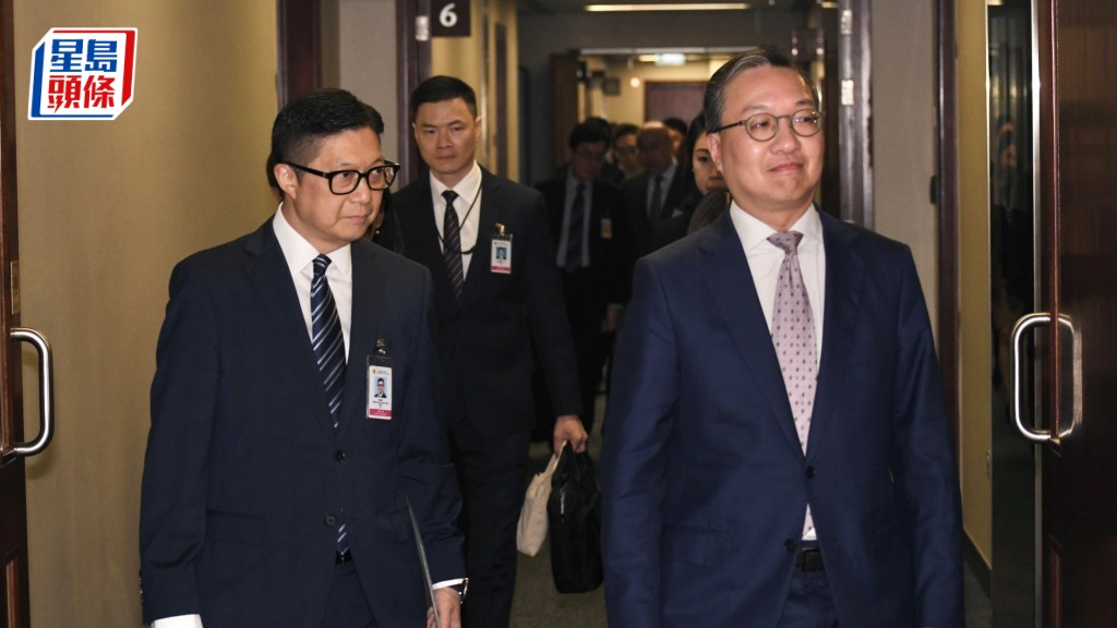 林定國表示，旨在釐清「其他危害國安罪行」範圍，鄧炳強斥有人刻意曲解恫嚇市民。何君健攝