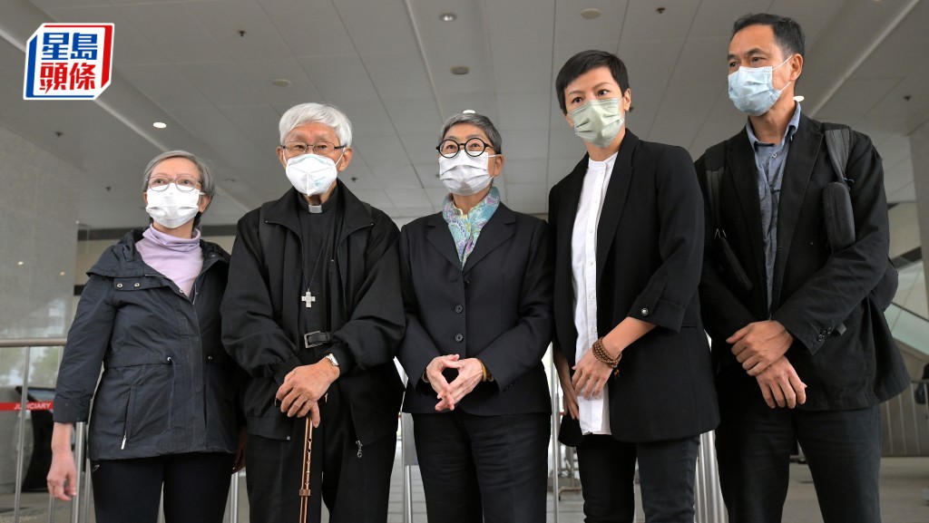左起何秀蘭、陳日君、吳靄儀、何韻詩、許寶強5人提出上訴。資料圖片