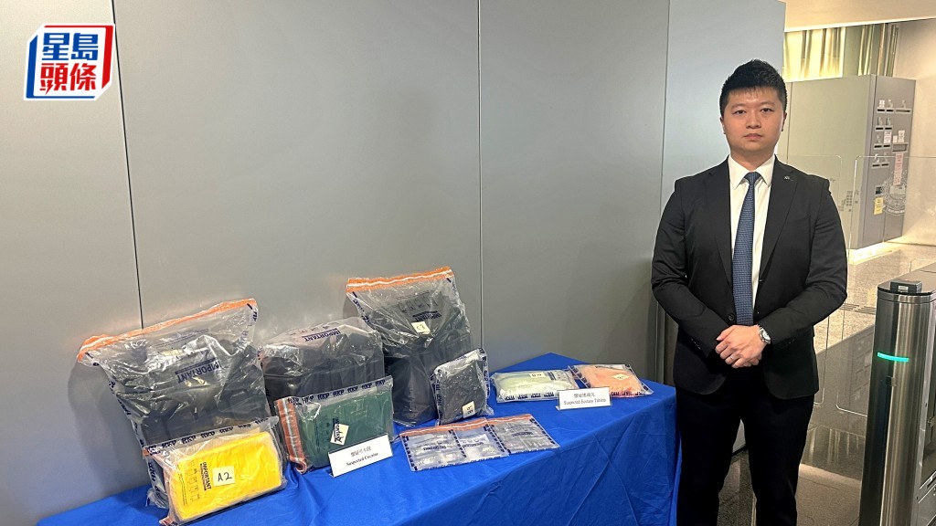 昨日(11日)警方毒品調查科展開反毒品行動，拘1名美國籍男旅客。劉漢權攝