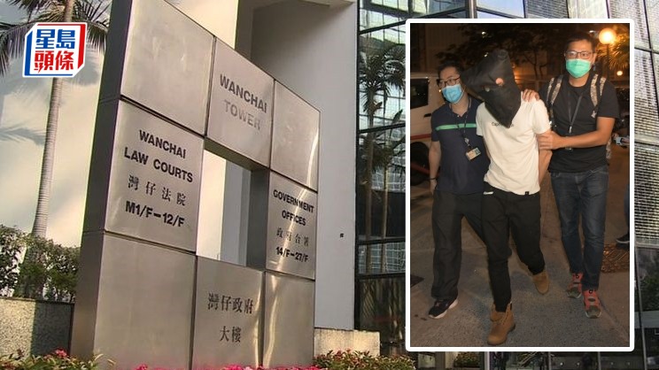 被告黃鈞華事發後被捕並押返家中搜證。資料圖片